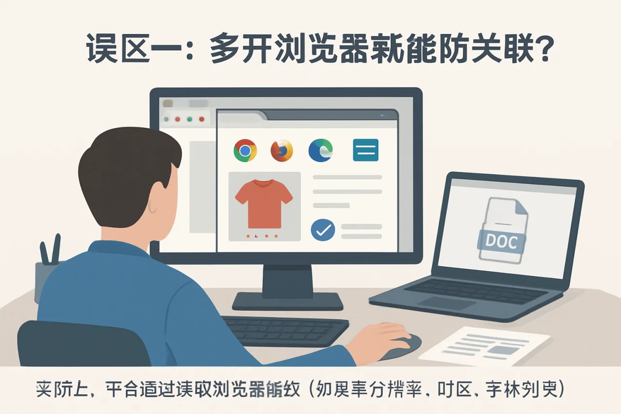 电商浏览器选型误区：BitBrowser 指纹浏览器如何解决多账号防关联难题？